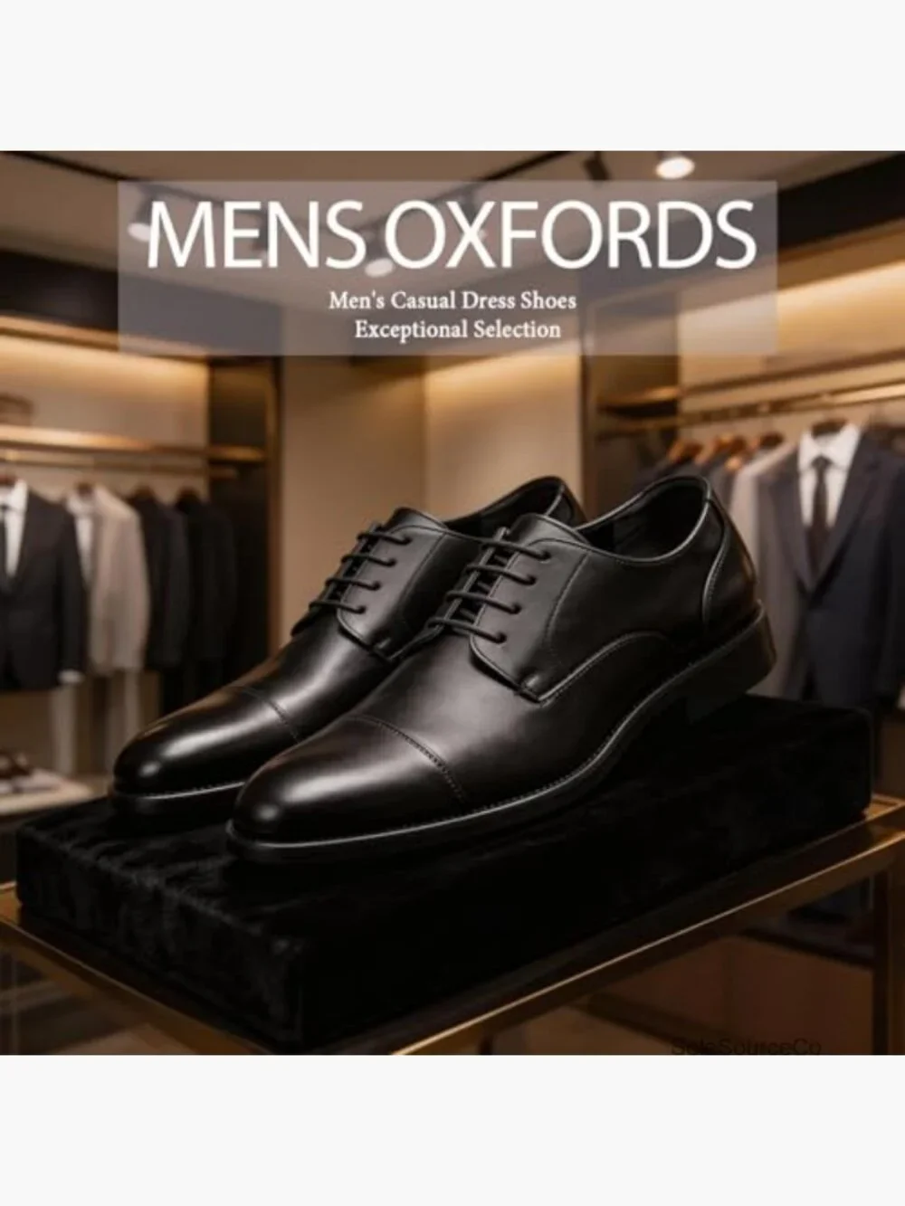 Cap-Toe Oxfords - Memory Foam Insoles, Lace-Up, Dress & Casual